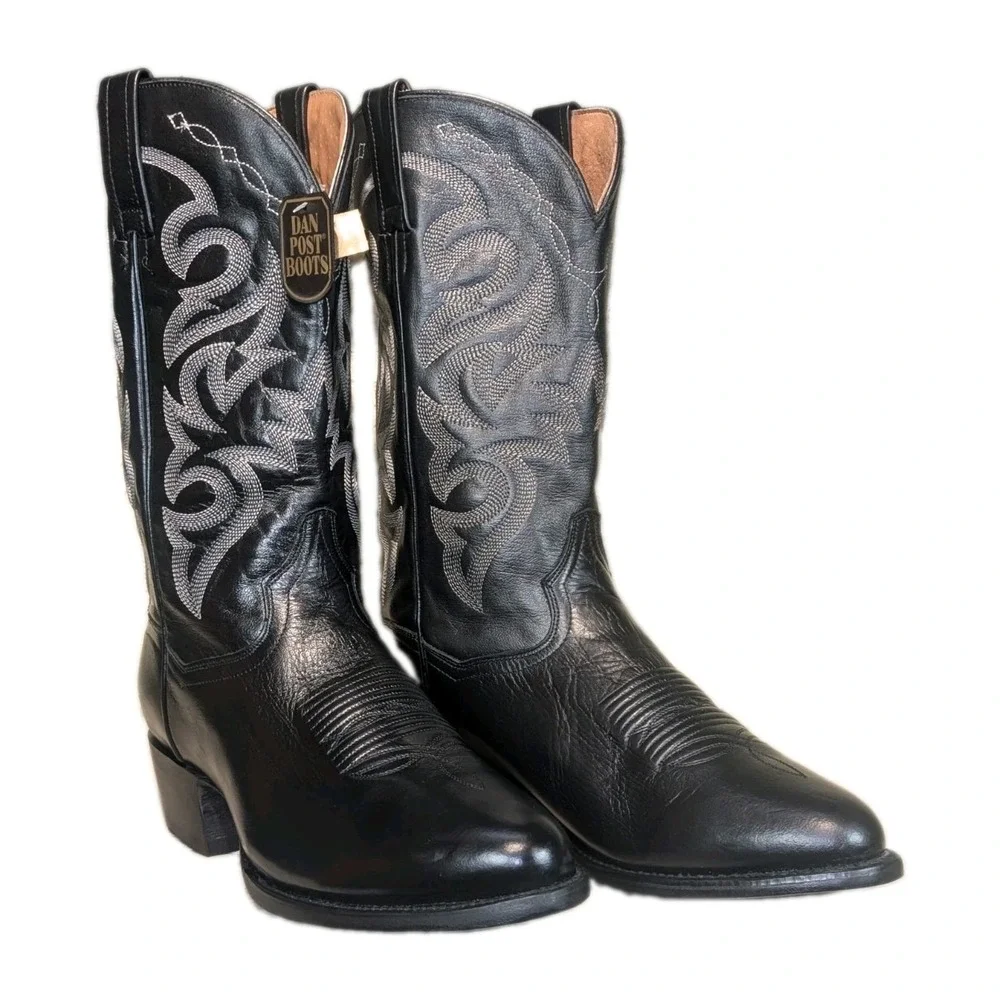 Dan Post Mens Milwaukee Western Cowboy Boots 10 EW Extra Wide